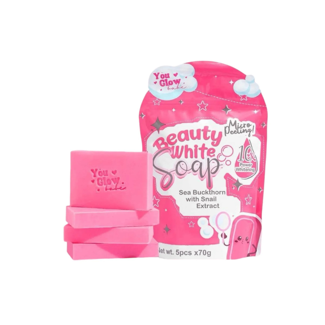 You Glow Babe Beauty White Soap 5 Bars x 70g – Sea Buckthorn + Snail Extract |