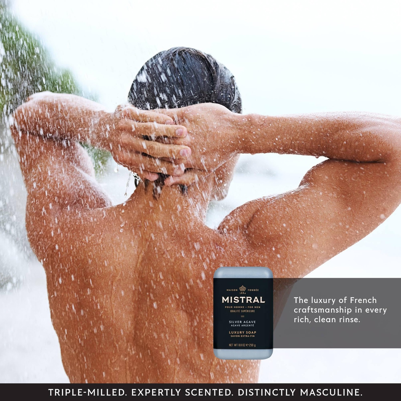 Silver Agave Luxury Bar Soap for Men | Men’s Natural Soap Bar | Paraben, Phth…