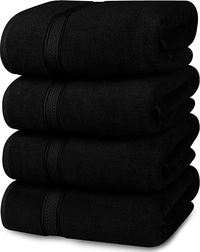 Luxury Bath Towels Pack of 4 27×54 Inches Cotton Soft 600 GSM Utopia Towels