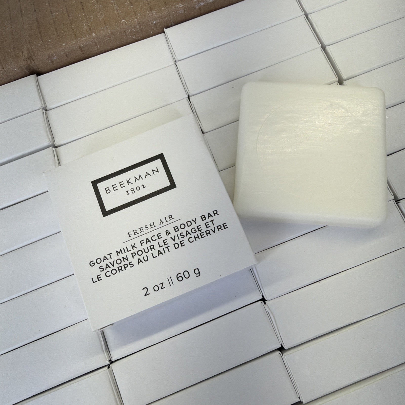 Pack of 25 Beekman 1802 Body Bar Soap Fresh Air Scent 2oz Each Travel Size