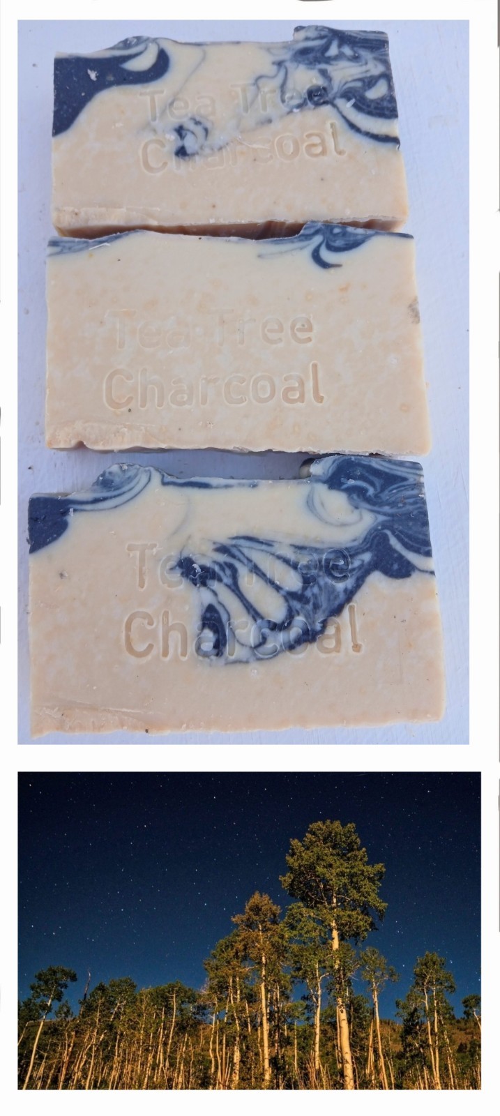 TEA TREE CHARCOAL GOAT MILK SOAP HAPPY GOAT CREAMERY FREE SHIPPING BASIC DIRECT
