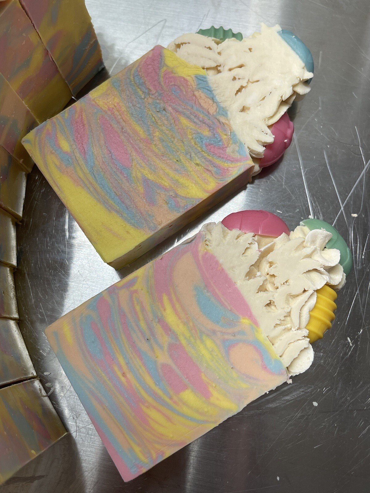 Colorful Eggs cold process artisan soap natural handmade With Oatmeal Clay 6.5oz