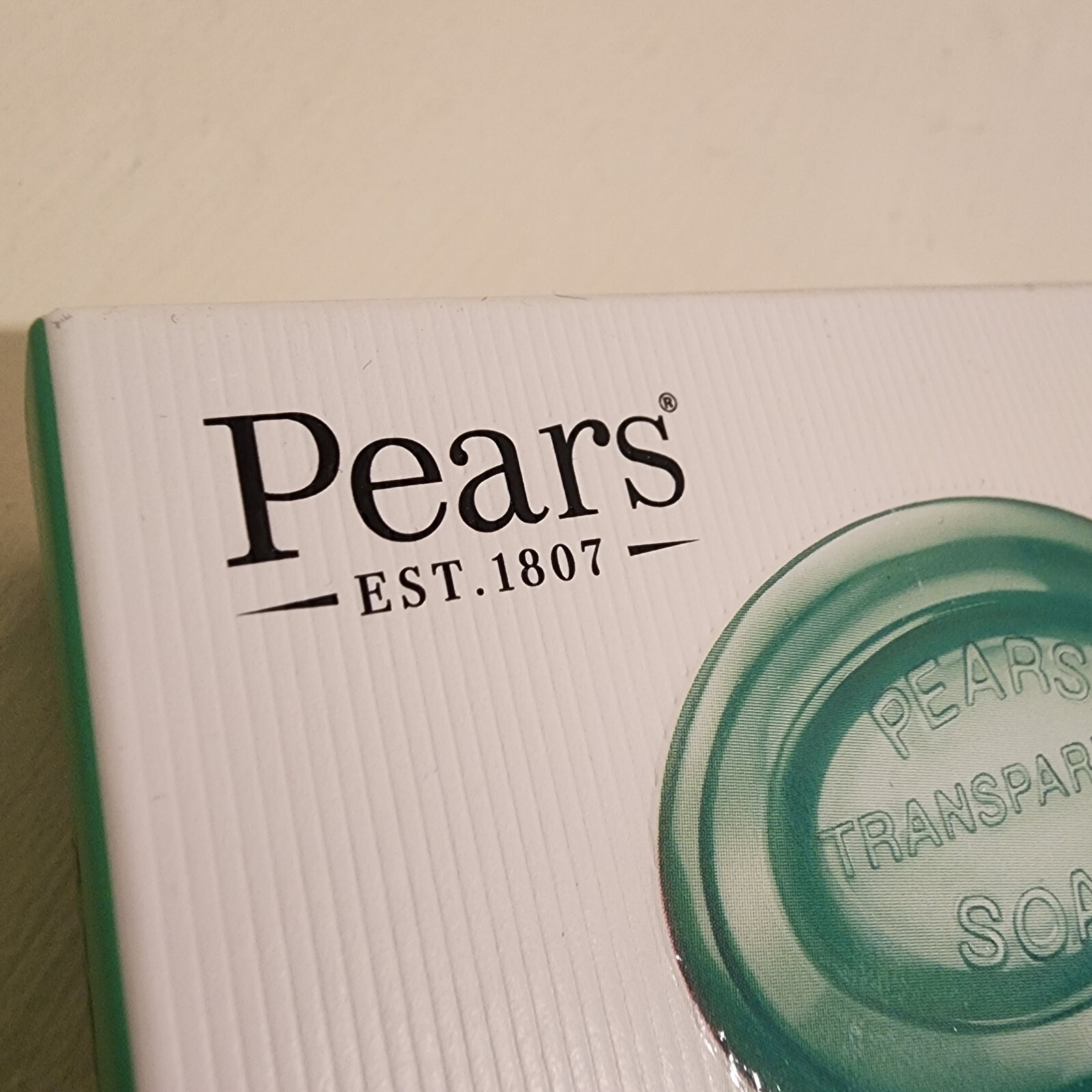 Lot Of 4 Pears Gold And Green Transparent Glycerin Vegetable Oil Bar Soap India