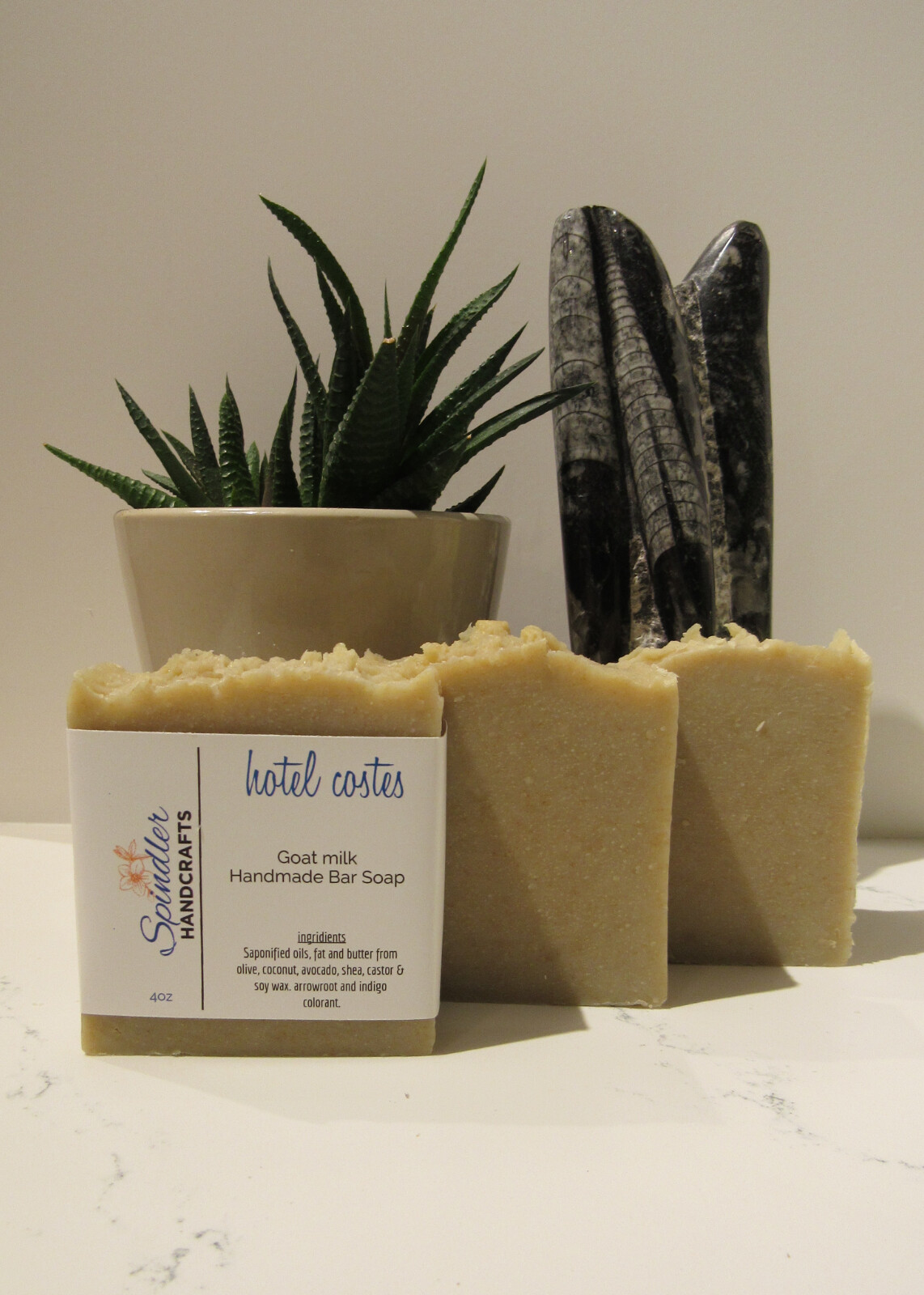 HOTEL COSTES – Moisturizing Handmade-Homemade Clay Bar Soap, GOAT Milk-wt. 4oz