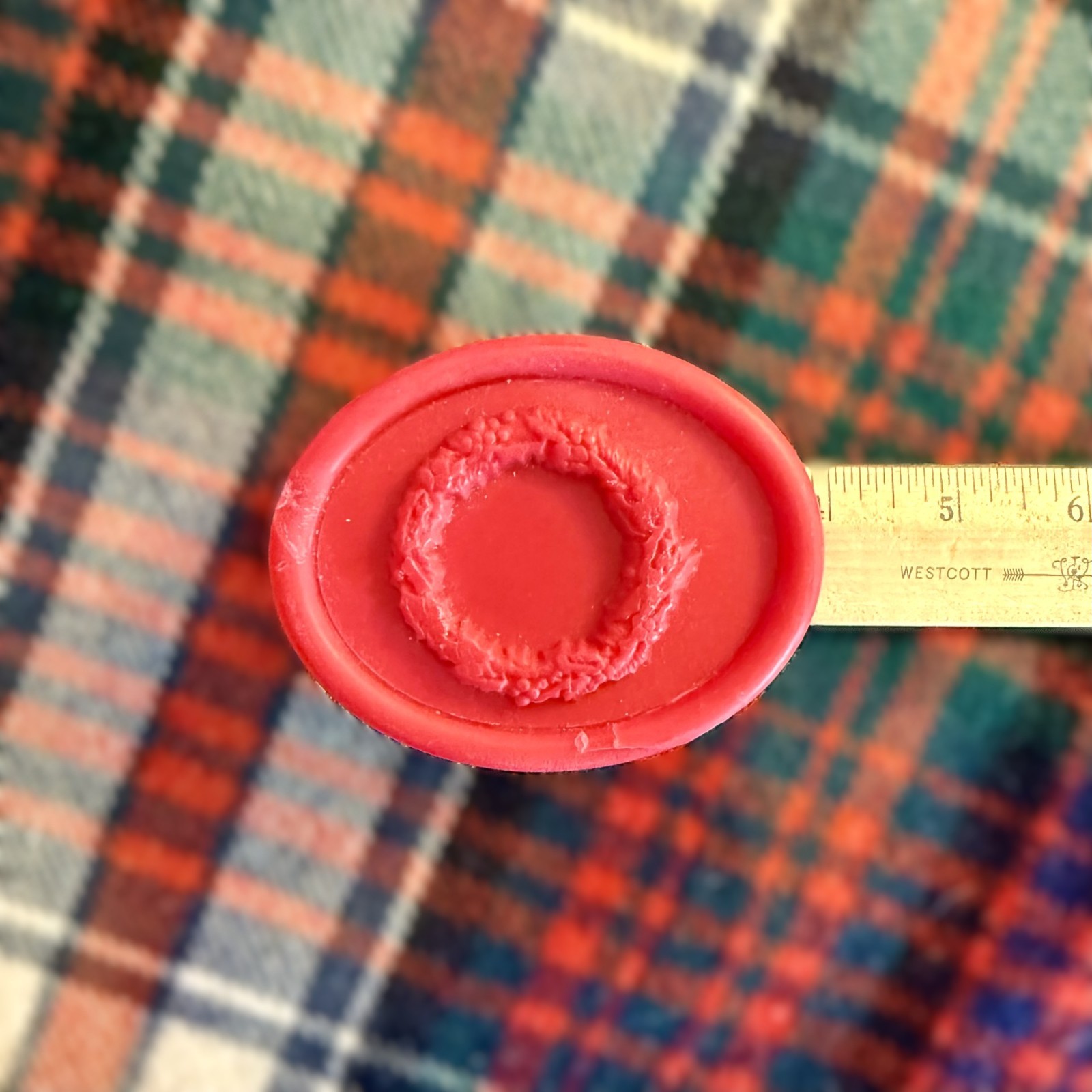 Bath Bar Soap Decorative Christmas Red 4 Vtg Holiday Scent CST Toiletries Oval