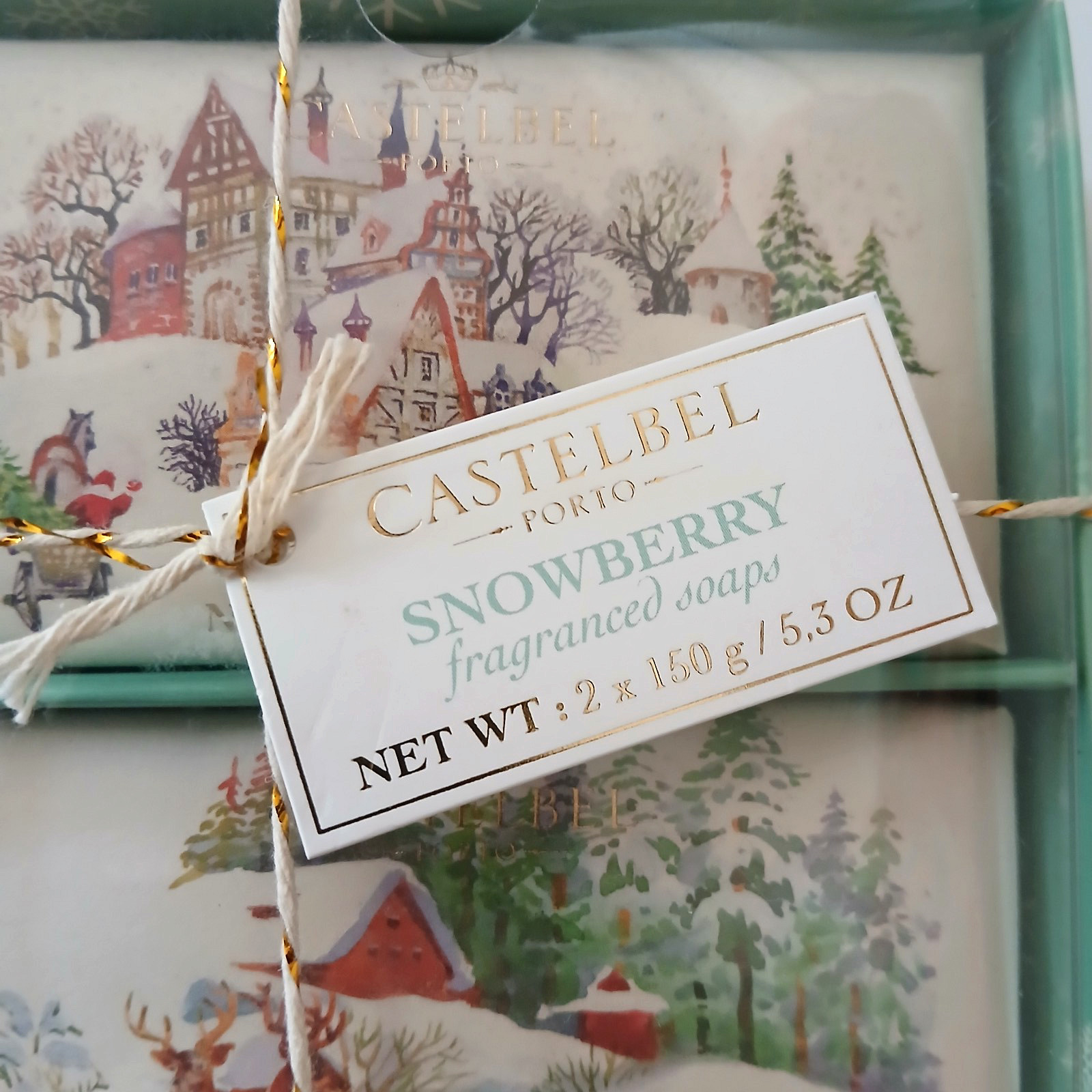 Castelbel Porto Snowberry Fragrance Bar Soap 3.5 oz ea Limited Ed. Portugal Gift