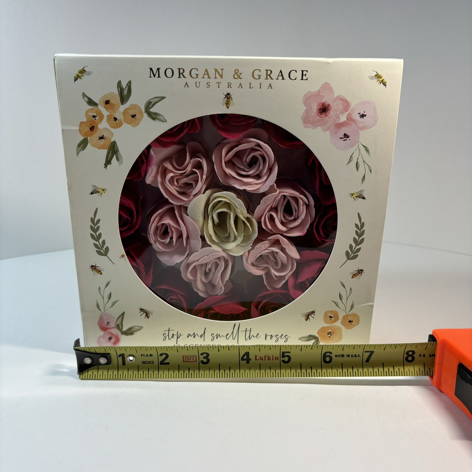 Morgan & Grace Australia 19 Scented Soap Petals Stop Smell Roses NIB