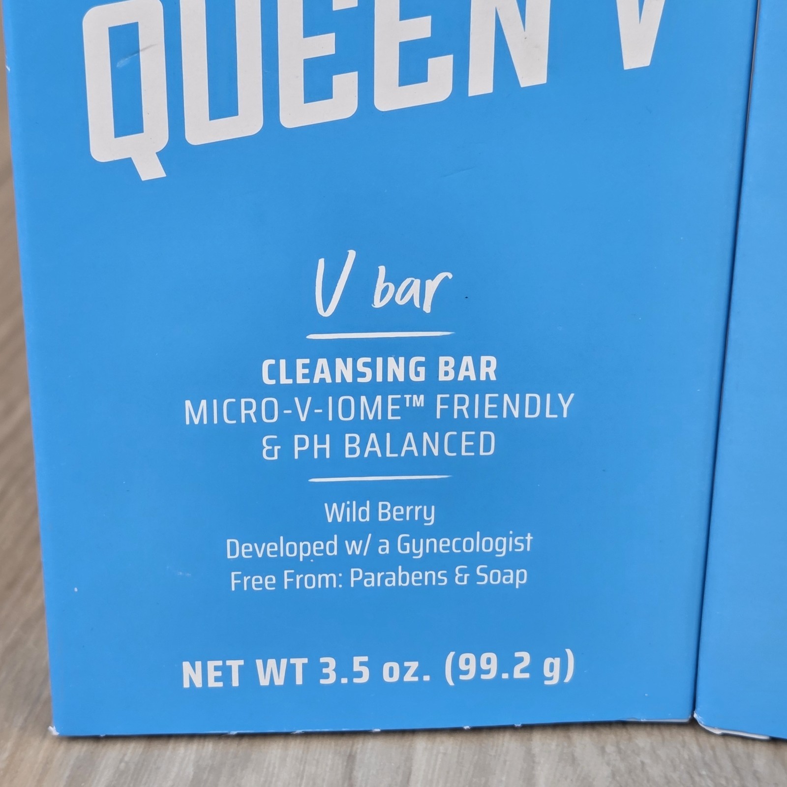 2 Bars Queen V Cleansing Bar, V Bar Wild Berry Scent pH Balanced 3.5 Oz Soap Bar