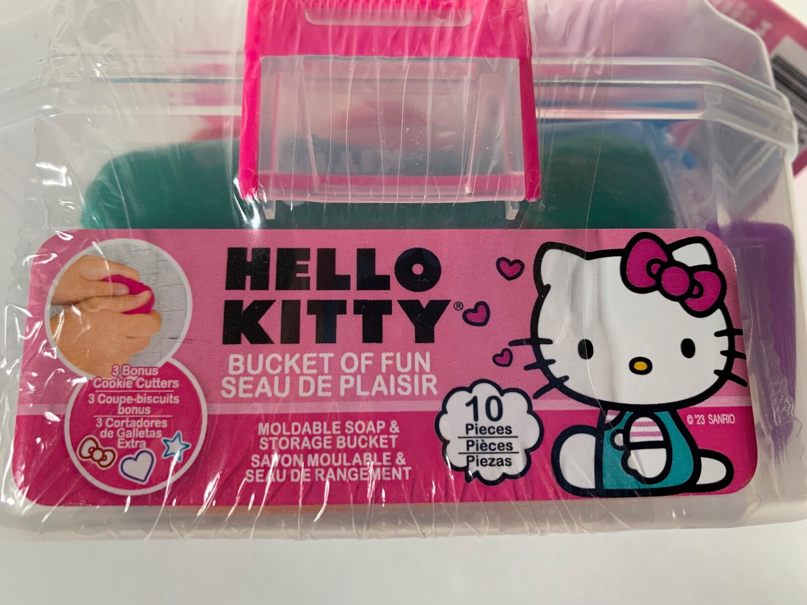 Hello Kitty Craft Moldable Soap Bucket Of Fun DIY Bathtime Product Sample