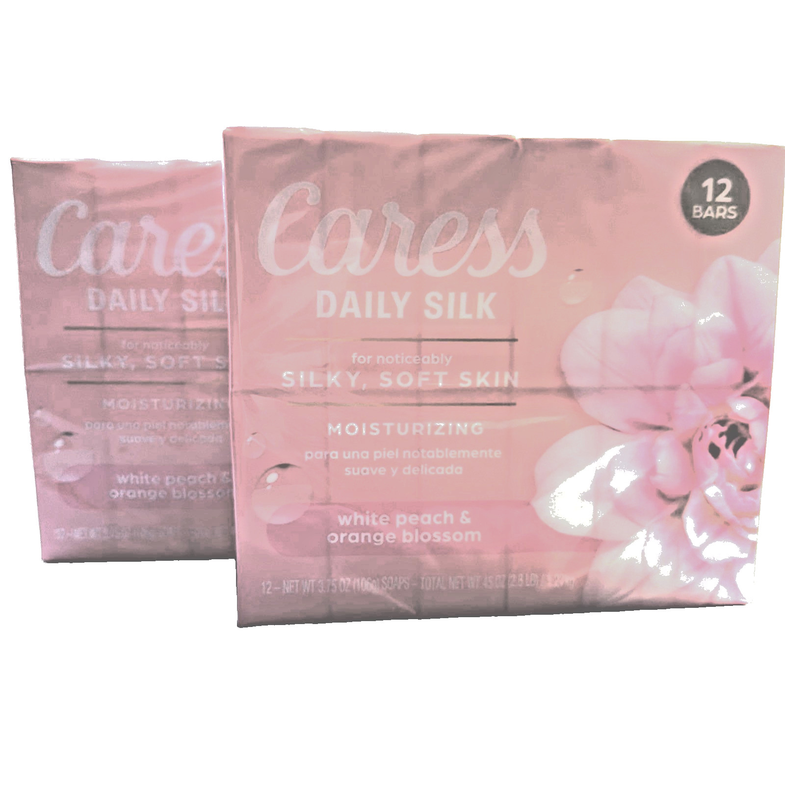 24 Caress Daily Silk White Peach & Orange Blossom CloveOil 3.75 Each Bar Clove