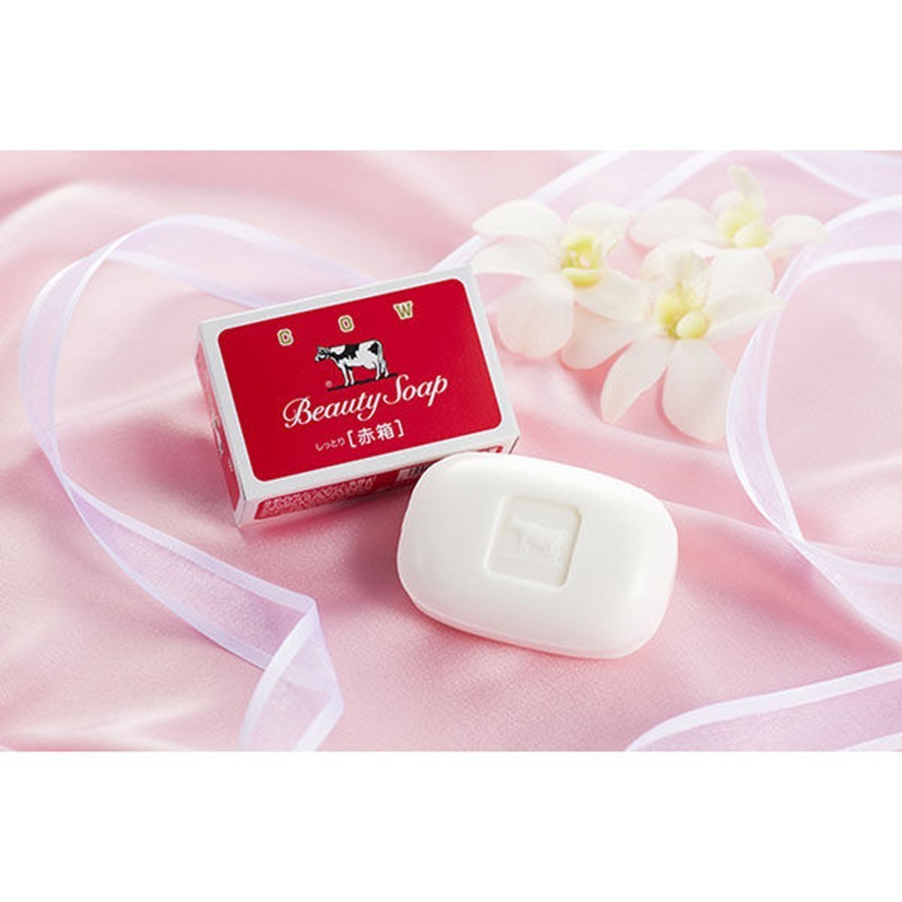 Cow Brand, Japanese Bar Soap, Red Box, 90g x 6pcs (Pack of 1)