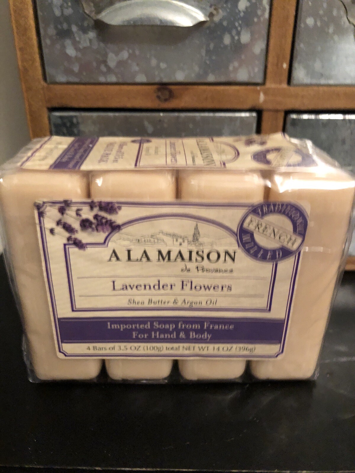 A La Maison de Provence Hand Body Bar Soap Lavender Flowers 4 Bars 3 5 oz