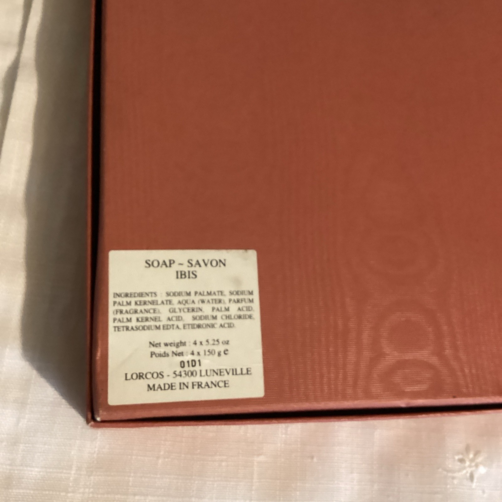 Luxury French Soap. Set Of 4 . Made In France. Individual Wrap. New In Box. 150g