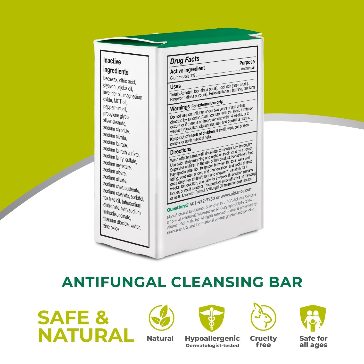 Antifungal Soap for Jock Itch, Athlete’s Foot, Yeast Infection & Ringworm – 75g