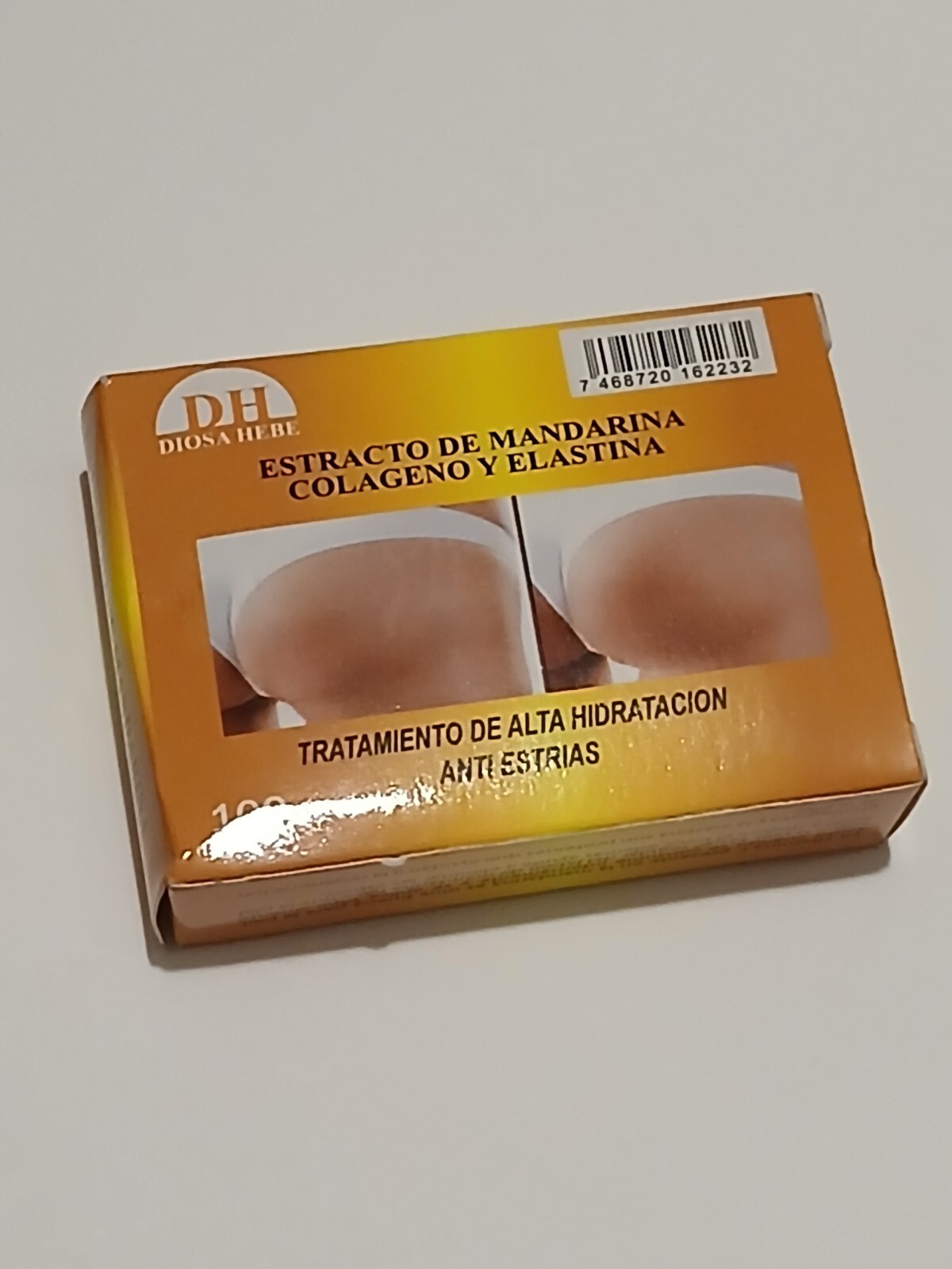 DH Jabon ANTI Estrias Extracto De Mandarina Colageno Y Elastina 100g
