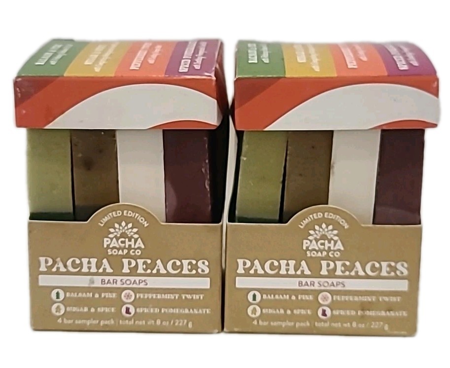 ( LOT OF 2 ) NIB PACHA PEACEFUL Bar Soap• Variety Pack Limited Edition 8 OZ EACH