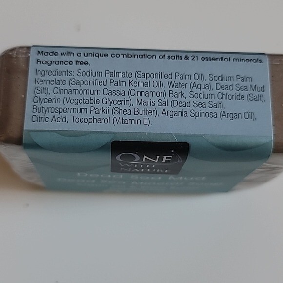 One With Nature Argan Oil & Shea Butter Dead Sea Mineral Mud Soap – 7 oz.