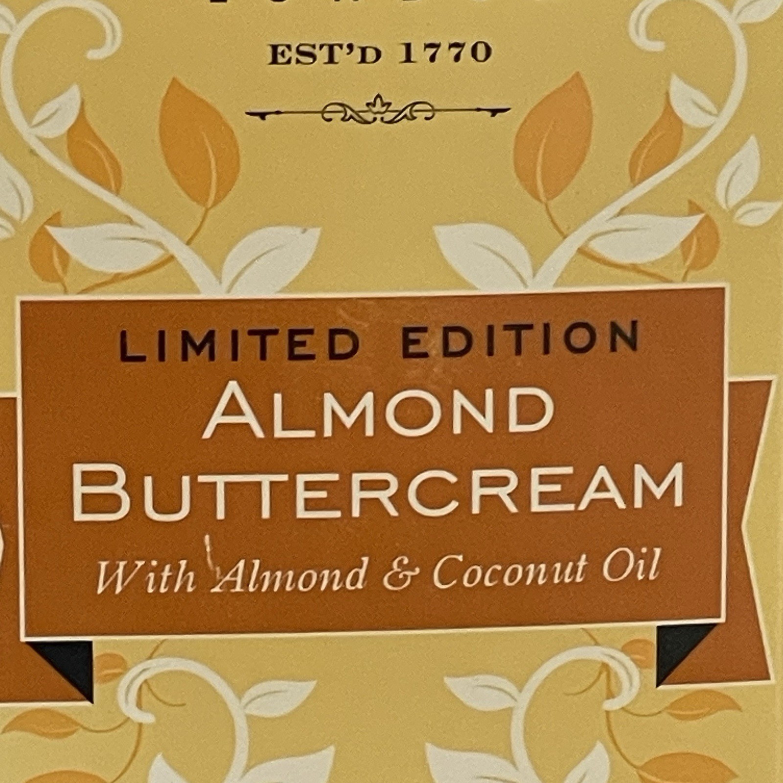 Yardley London Almond Buttercream Naturally Moisturizing Bath Bar 4.25 oz