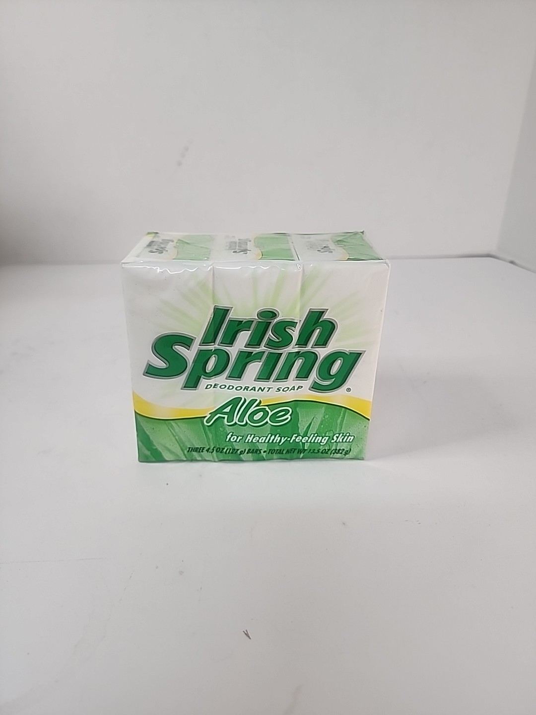 Vintage Irish Spring Aloe Deodorant Soap – 3-Pack 4.5 oz Bars Sealed NOS