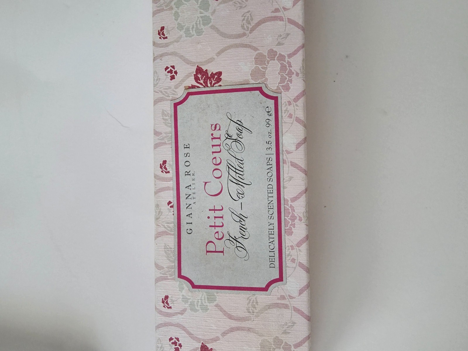 5 Caswell Massey Gianna Rose Petit Coeurs Heart Soap French Milled pear Glycerin