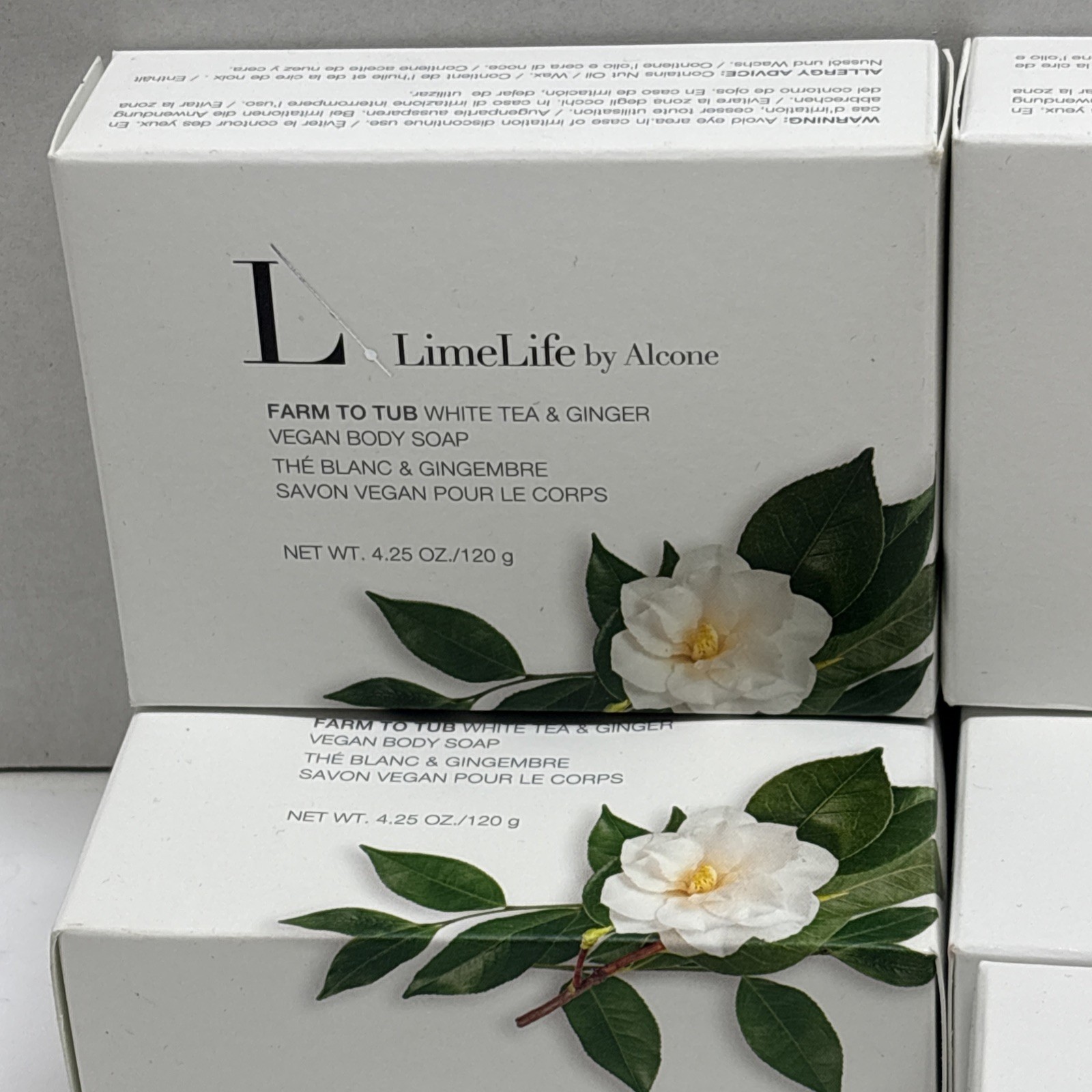 Lot 7 Limelife by Alcone Farm to Tub Vegan Body Soap 7 x 4.25oz Bars 3 Scents