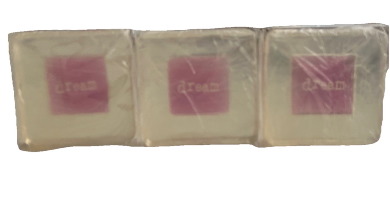 Dream Crystal Soap Transparent 3.5 Oz Each Lot Of 3 Hard To Find