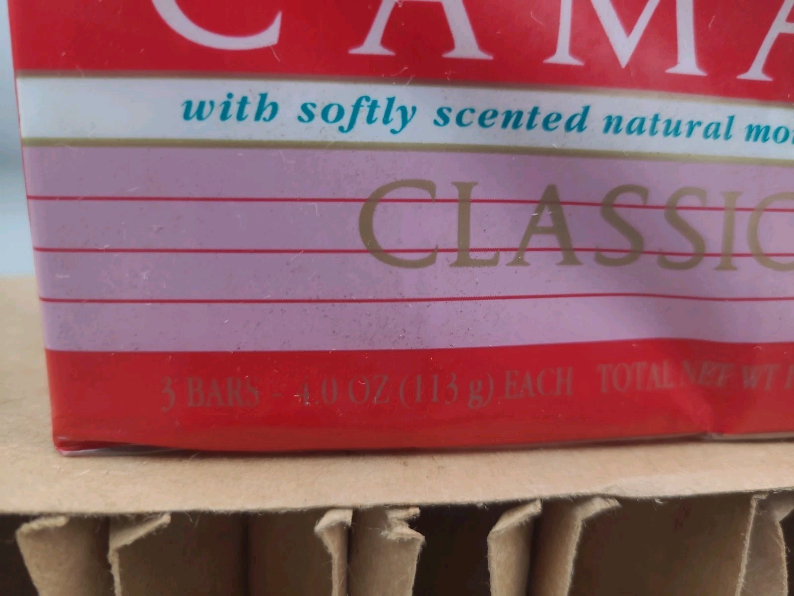 Camay Classic Pink Soap Soft Scented Moisture Beauty Bar 3-Pack Bath Bar 4.0 oz