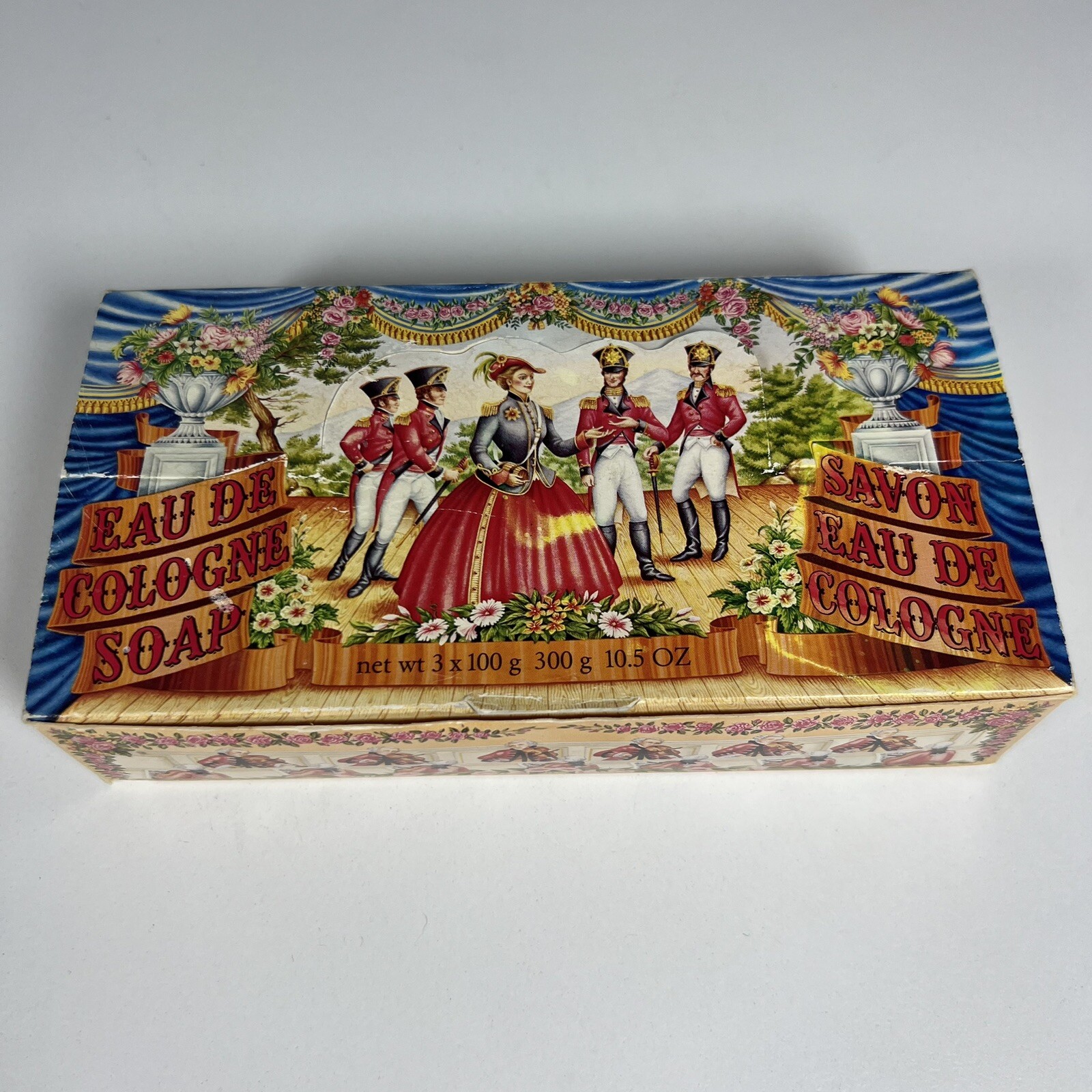 Eau de Cologne Soap by Cabtree & Evelyn 3 x 100g (10.5 oz total) Vintage 1982