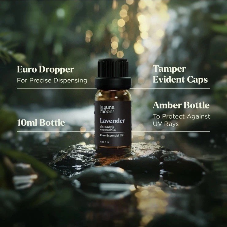 Lagunamoon Essential Oils Aromatherapy Set – 6 0.33 Fl Oz (Pack of 6), Green