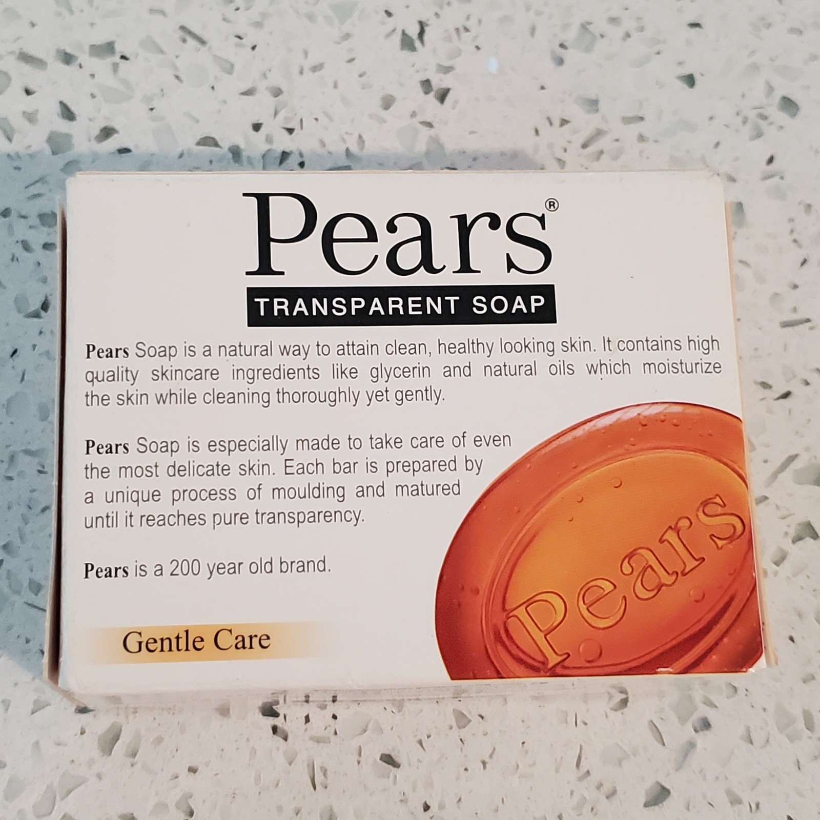 Pears Transparent Soap Gentle Care 3.5 oz 100g Glycerin Bar New in Box