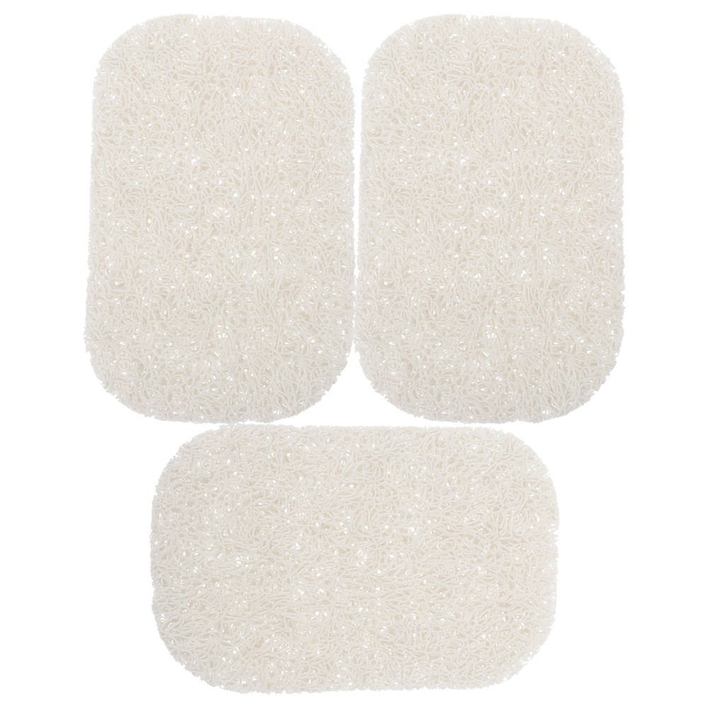 3Pcs Reusable Plastic Soap Dish Holder Soap Saver Tray for Bathroom Kitchen