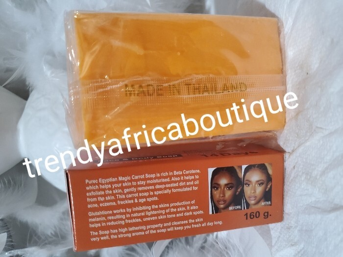 X2 Original Purec egyptian CARROT exfoliating Face & body soap x 1