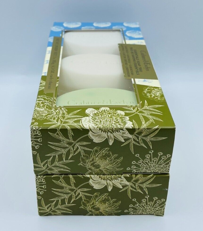 2x Crabtree & Evelyn LA SOURCE GOATMILK GARDENERS Bar Soap 6.5oz Each READ DESCR