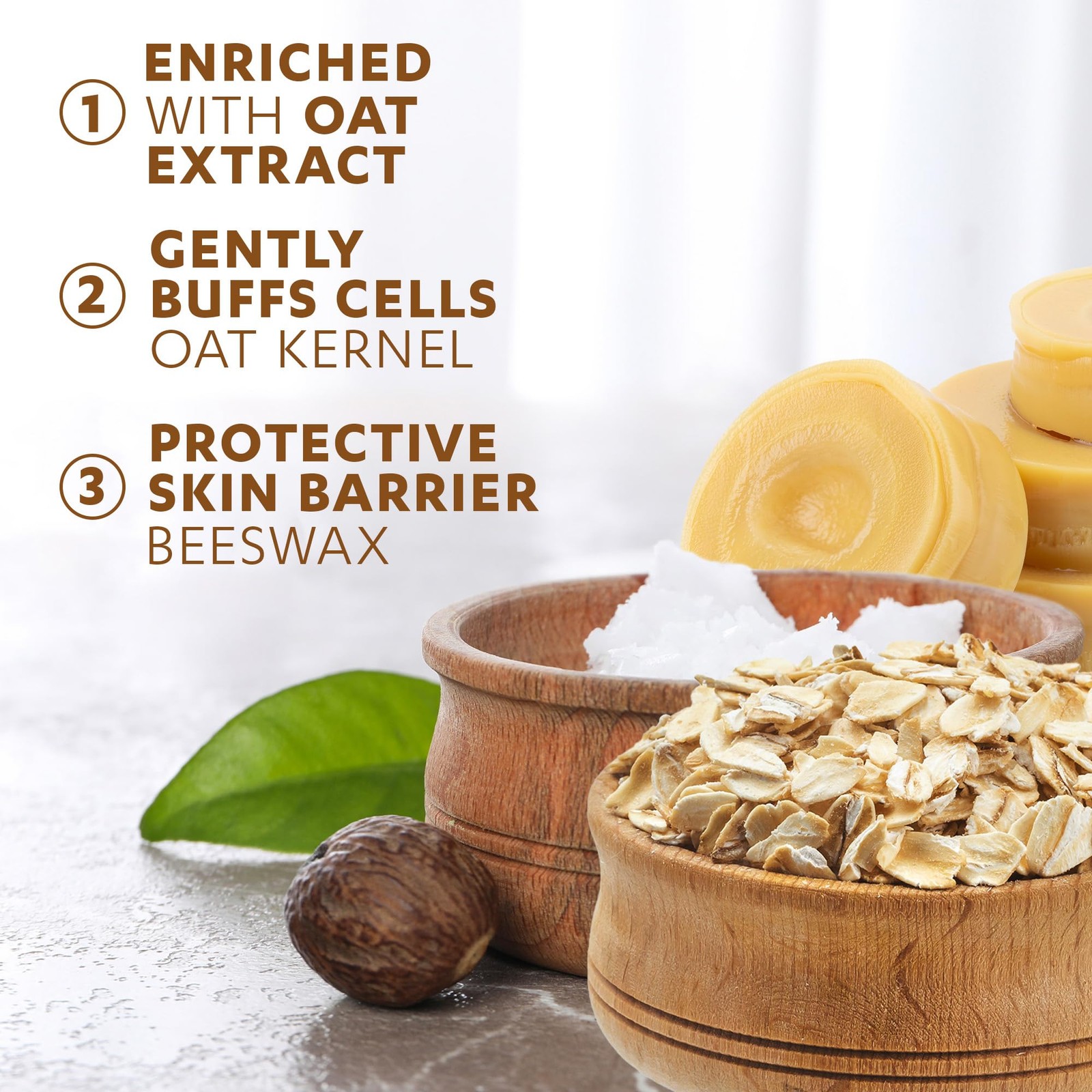 Grisi Oat Balancing Soap | Natural | 3.5 oz | 1 Count (Pack of 6) White FROM USA