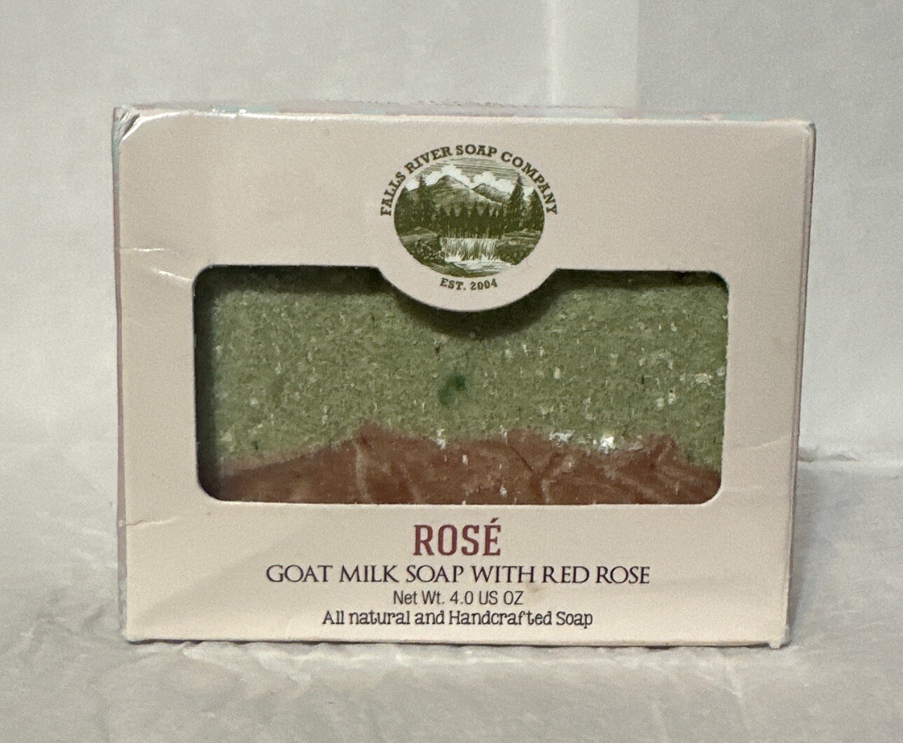Goat Milk With Red Rose- Handcrafted Bar Soap-4oz-by Falls River Soap Company