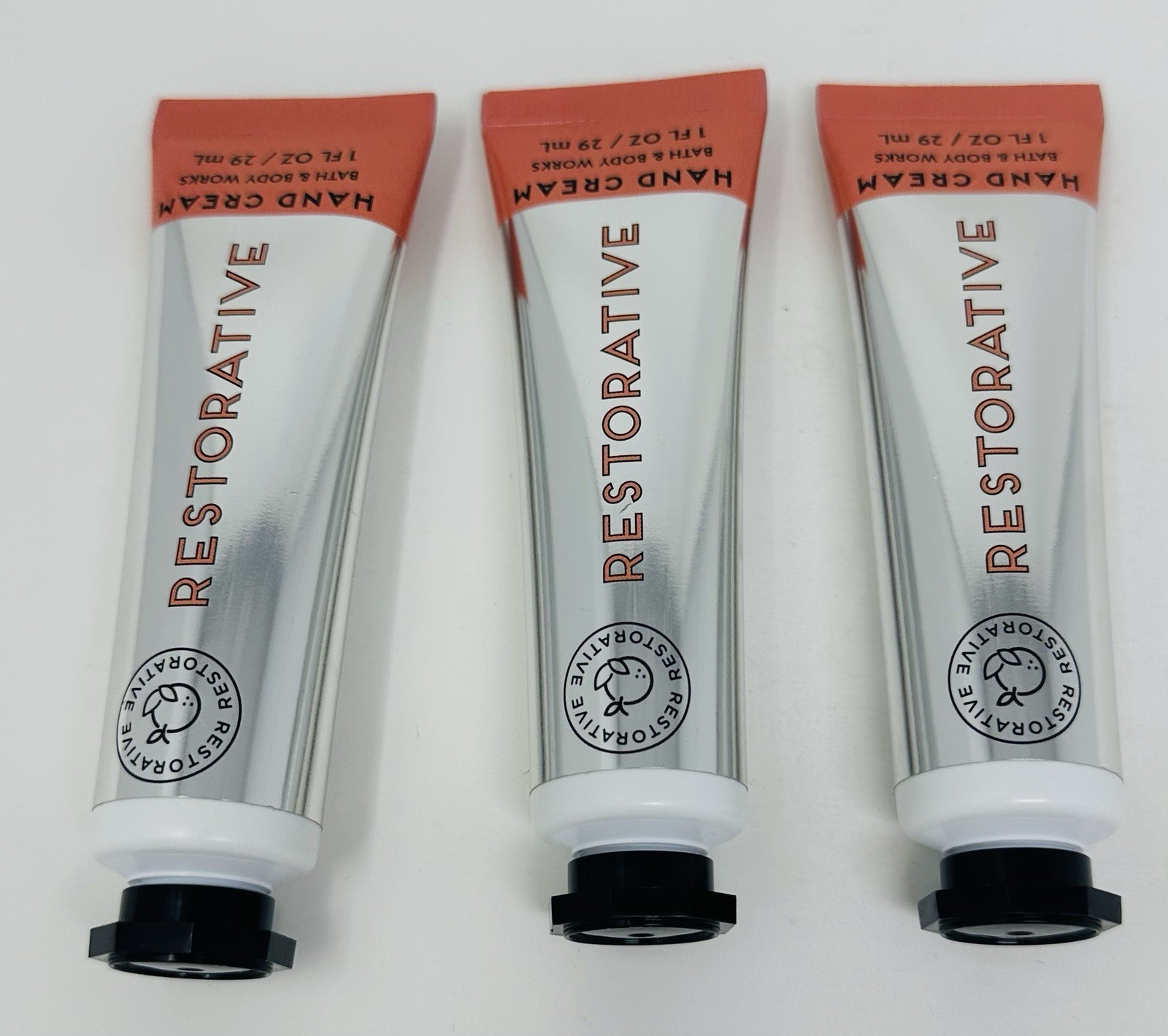 3 BATH & BODY WORKS RESTORATIVE HAND CREAM LOTION ULTRA RICH TRAVEL SIZE 1 OZ