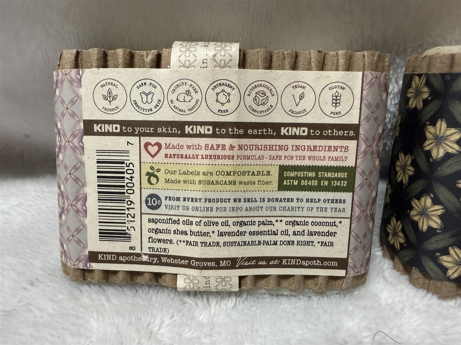 2x KIND NATURAL ARTISSAN SOAP BAR AROMATHERAPY NIGHT BLOOM & LAVENDER FIELDS
