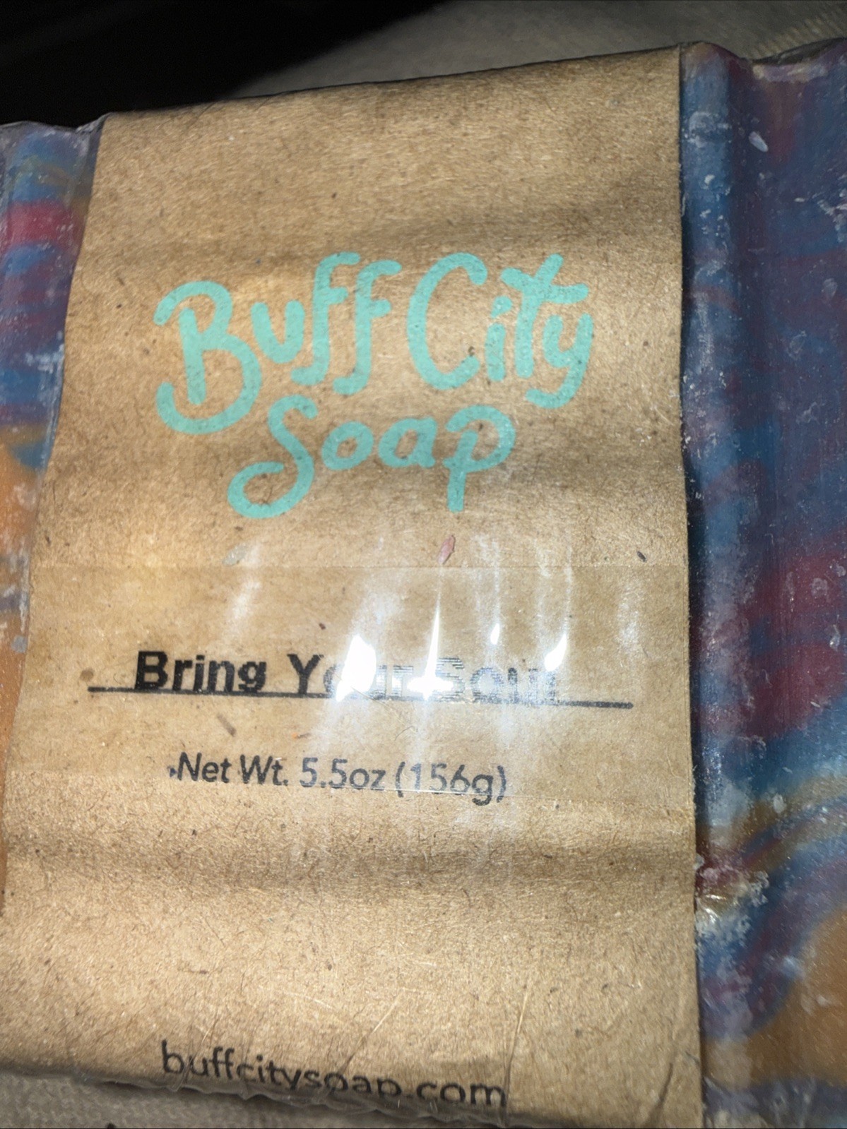 Buff City Soap “Bring Your Soul” 5.5 Oz Bar Of Soap! New Sealed!