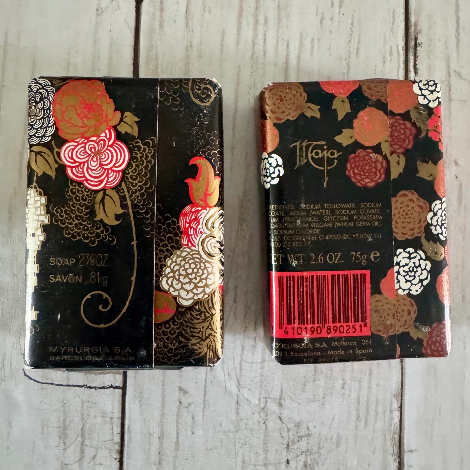 Maja Myrurgia Jabon Luxury Soap 6 Sealed Bar Gift Set Vintage Flamenco Box