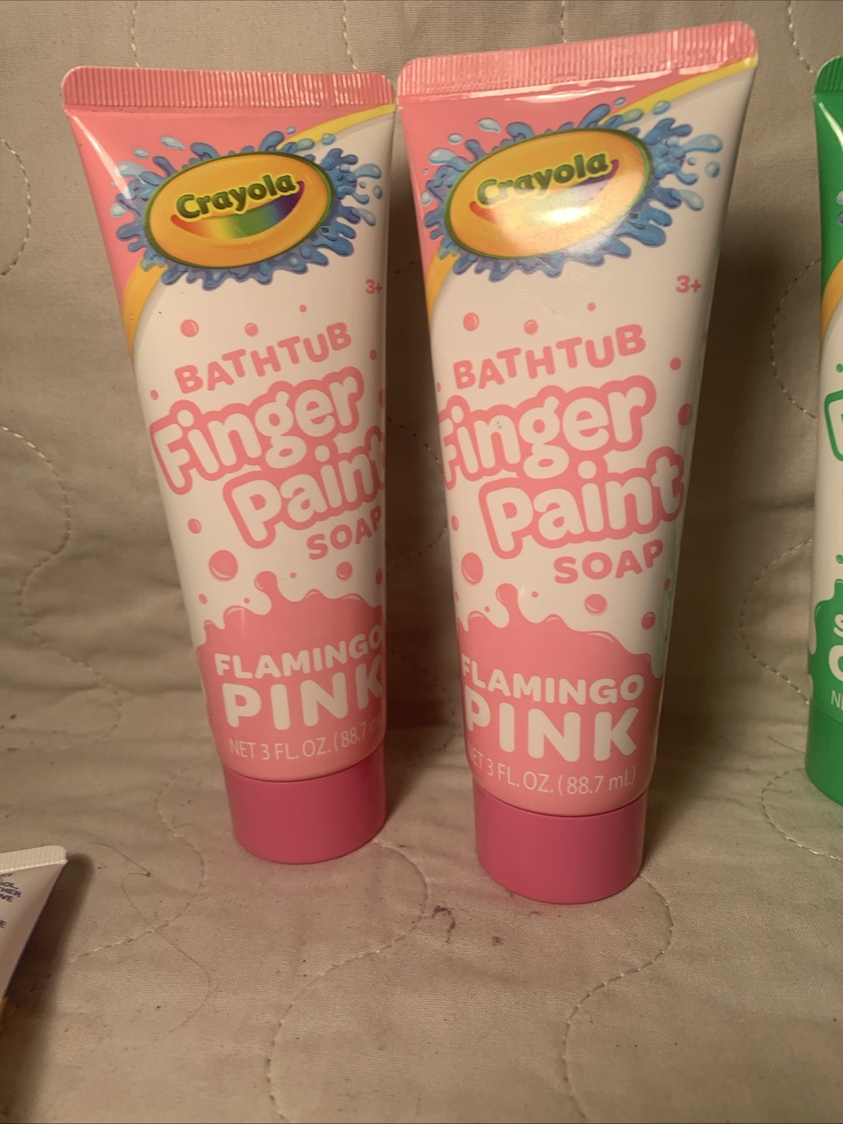 Lot Of 8 Crayola Bathtub Finger Paint Soap Pink, Red, Blue ,Purple,green #1880