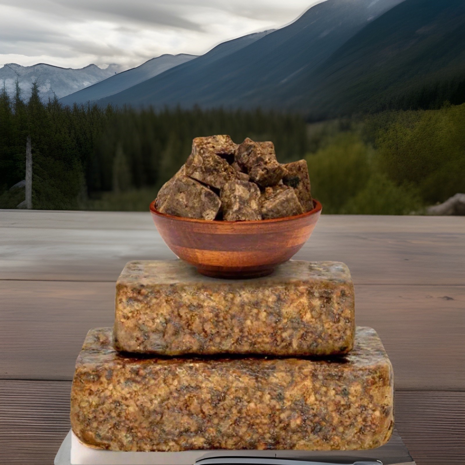 African Black Soap Raw Bar 1 lb. 100% Pure Organic Natural Ghana Face Body Wash
