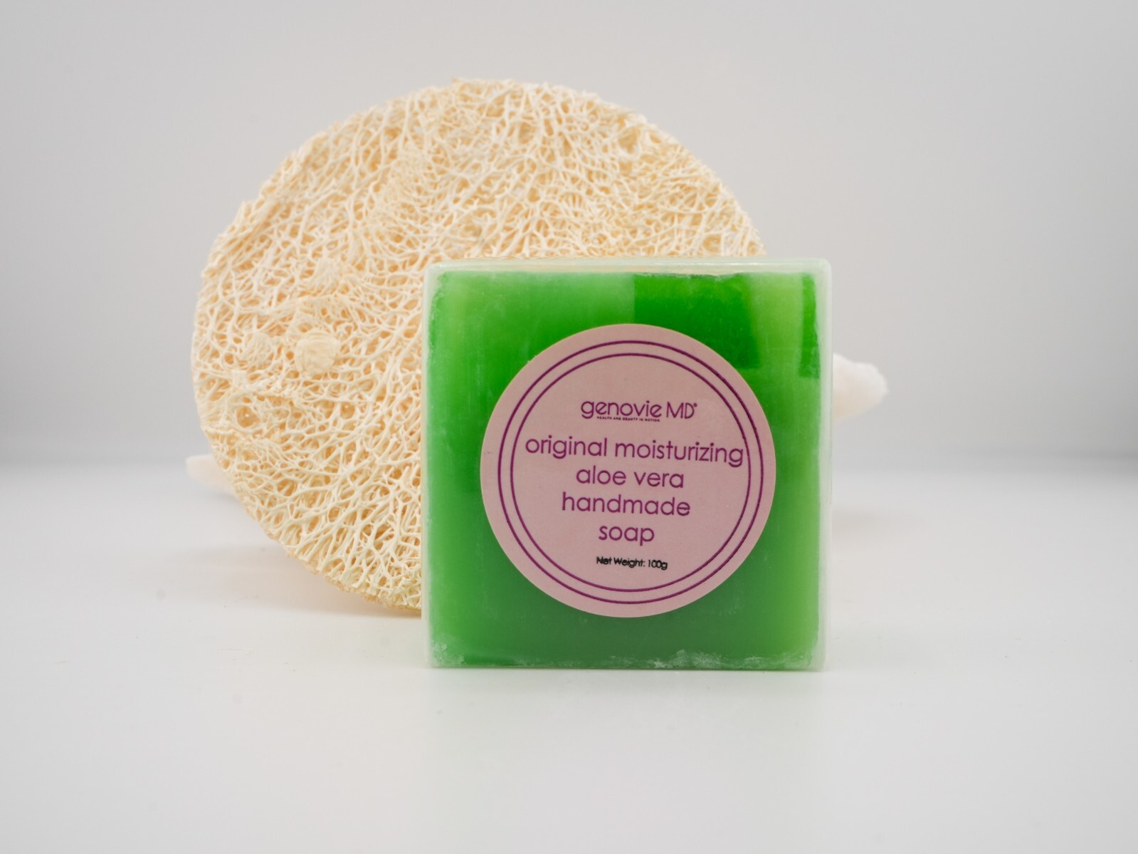 Moisturizing Aloe Vera Soap Bar 100g Handmade with Vitamins Sun-Damaged SkinCare