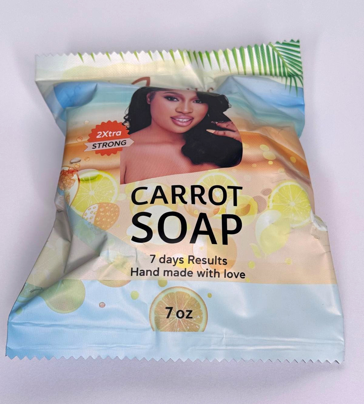 BYENBLAN Carrot Soap Vegan Body Bar, Carrot Scent, All Skin Types 7 oz