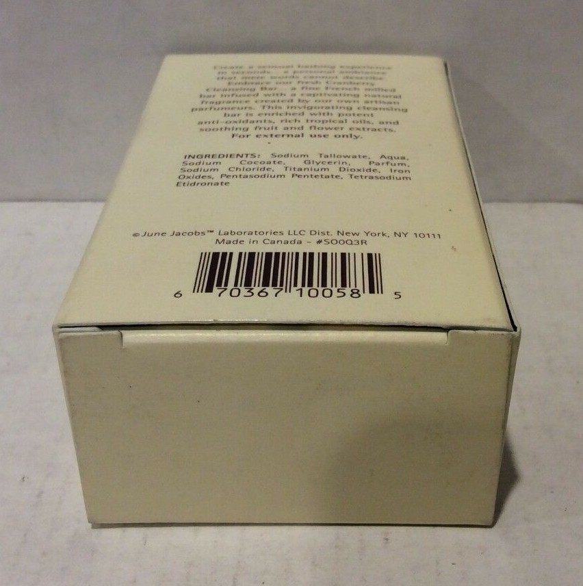 Spa Collection by June Jacobs 5 oz / 142 g cranberry cleansing bar New R57