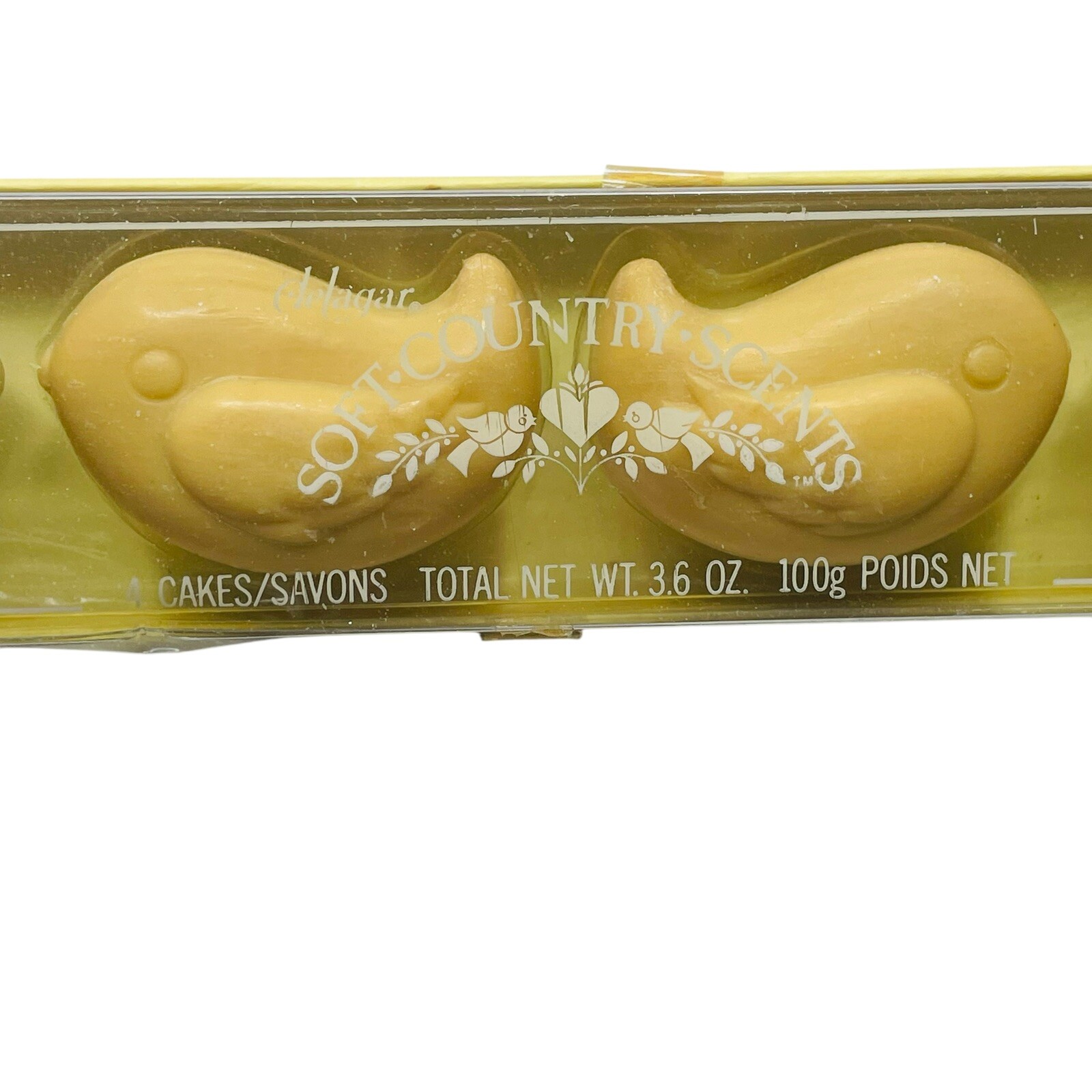 Delagar Soft Country Scents Collection Boxed Fine Perfumed 4 Soaps 3.6 Oz USA