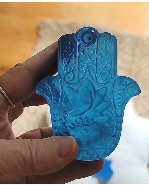 Hamsa Protection: Spiritual Artisanal Handcrafted Soap bar, Mediterranean flair