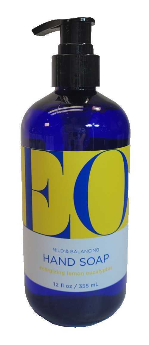 3-Pack EO Liquid Hand Soap Lemon & Eucalyptus w/ Pure Essential Oils – 12oz Each
