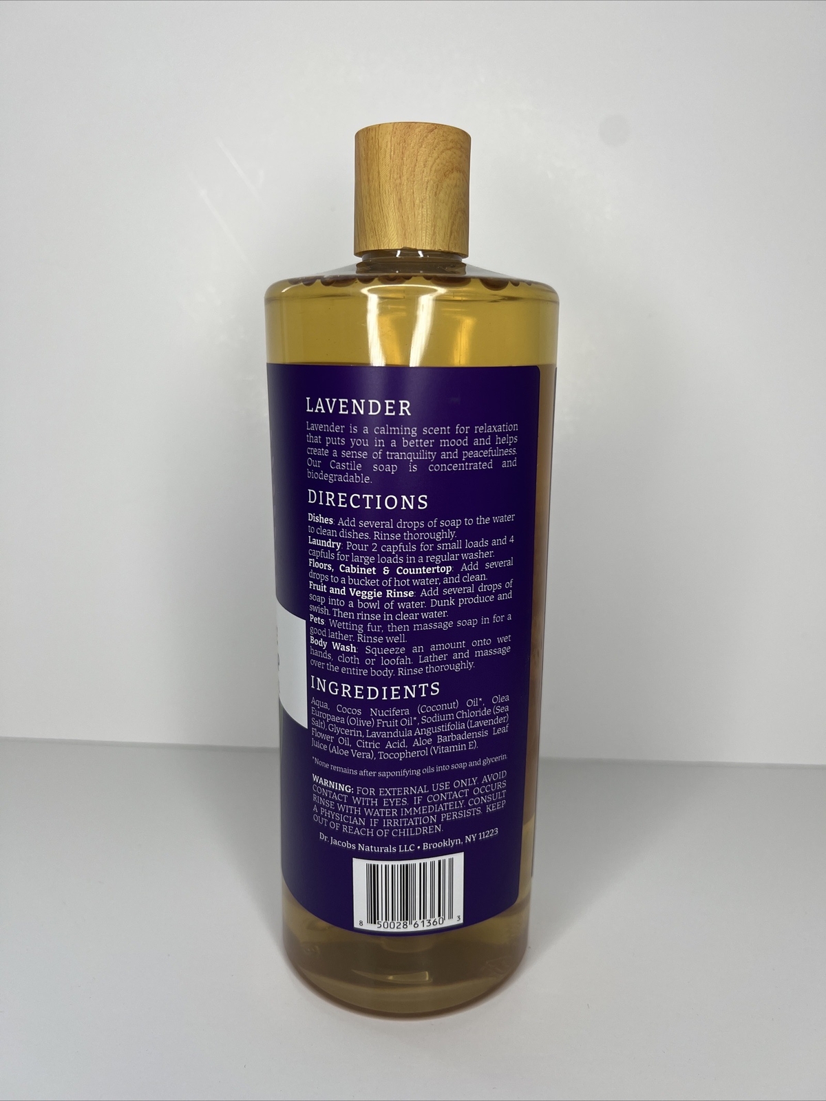 Dr Jacobs Naturals Pure Castile All-in-One Soap | Plant Based, (Lavender)