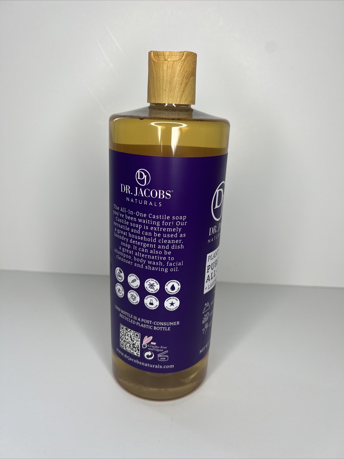 Dr Jacobs Naturals Pure Castile All-in-One Soap | Plant Based, (Lavender)