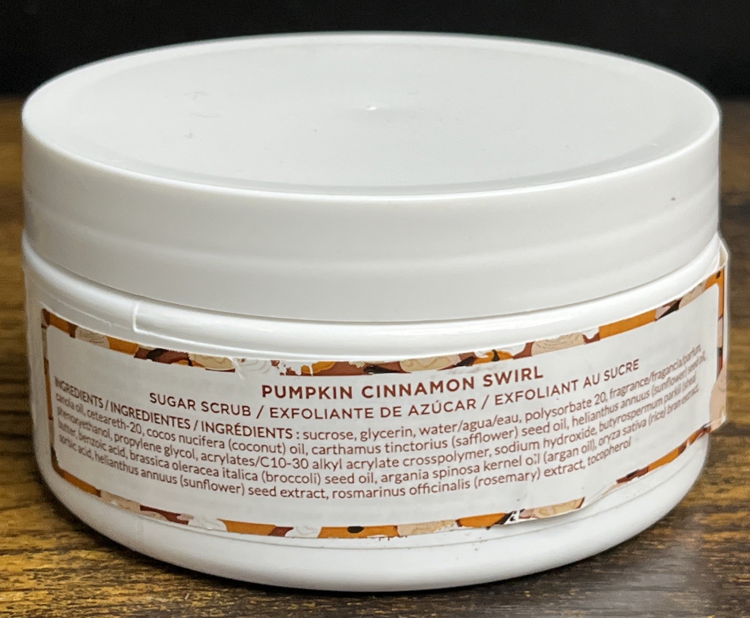 Scentsy Authentic Sugar Scrub Lotion Pumpkin Cinnamon Swirl New & Sealed 8 oz